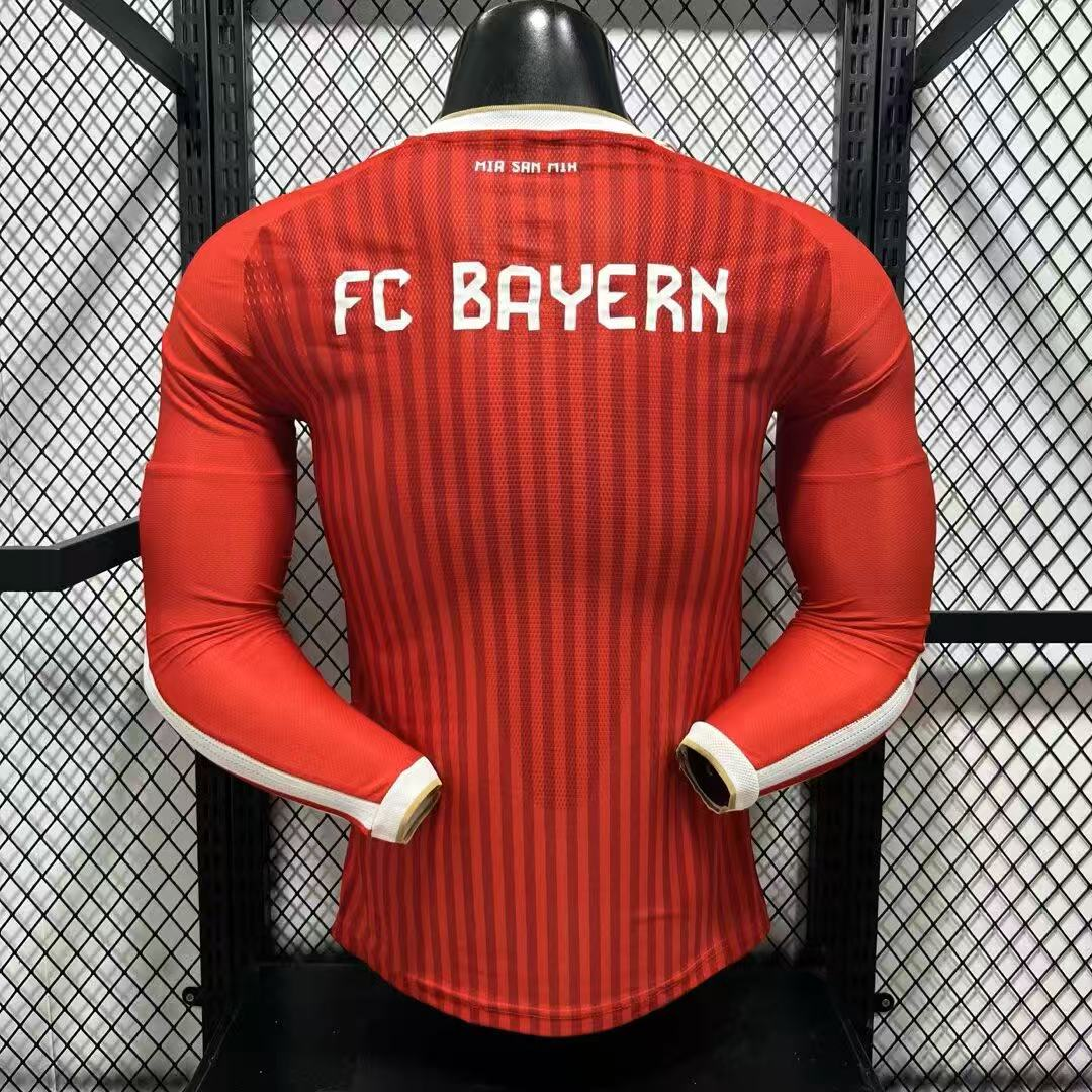 26-27 Bayern Munich Home Long Sleeve Jersey 5A Quality - 图片 2