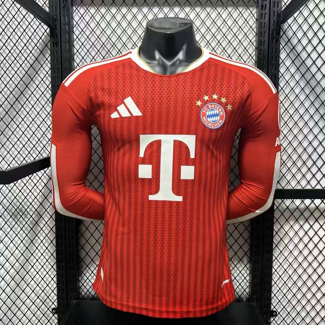 26-27 Bayern Munich Home Long Sleeve Jersey 5A Quality