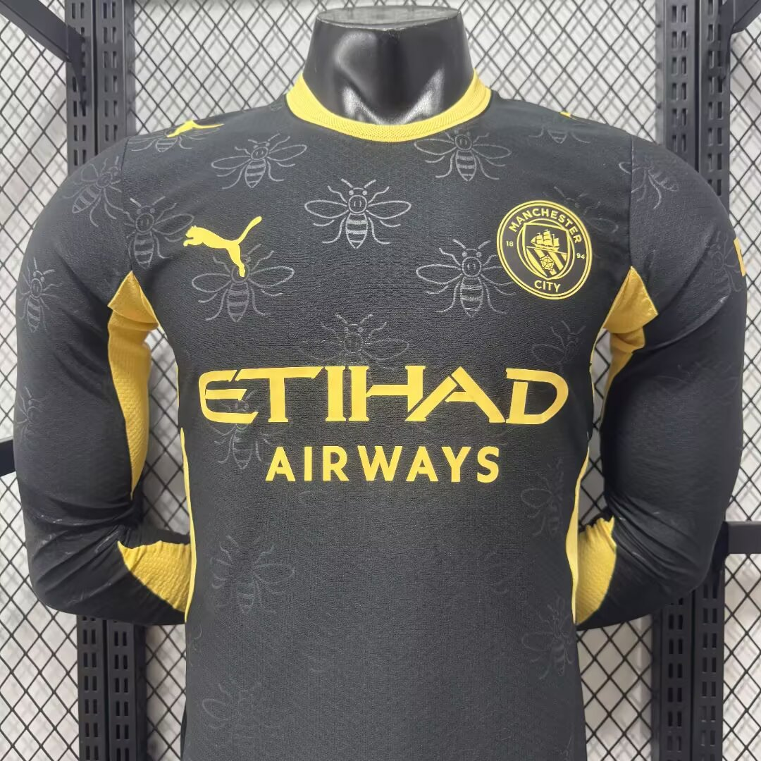 26-27 Manchester City Away Long Sleeve Jersey 5A Quality - 图片 3