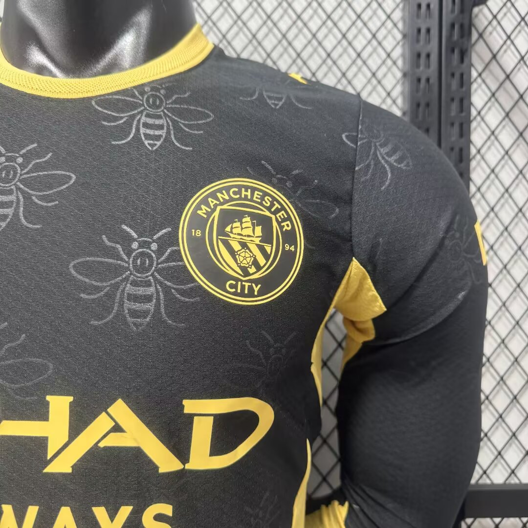 26-27 Manchester City Away Long Sleeve Jersey 5A Quality - 图片 5