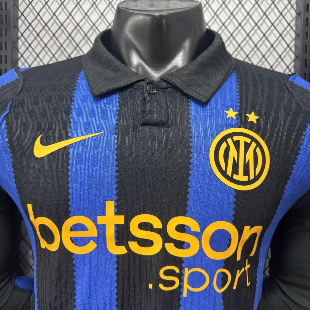 26-27 Inter Milan Home Long Sleeve Jersey 5A Quality - 图片 3